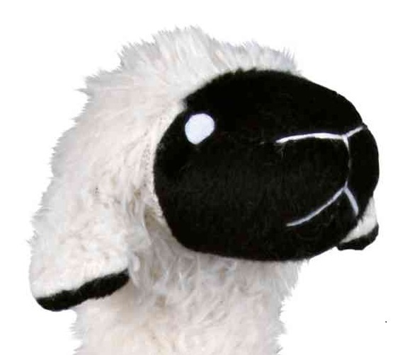 Langbeiniges Schaf aus Plüsch